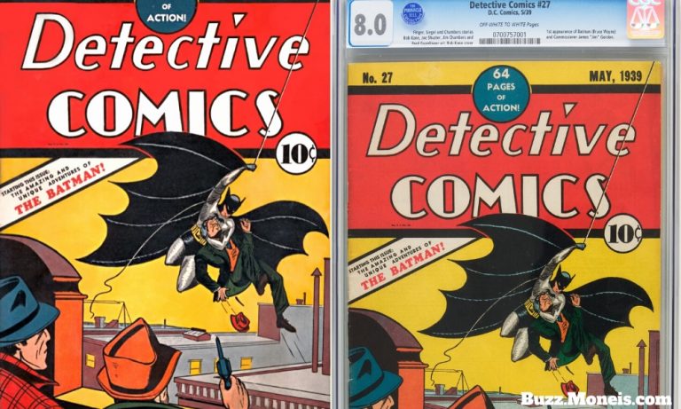 5. Detective Comics #27 with CGC 8.0 