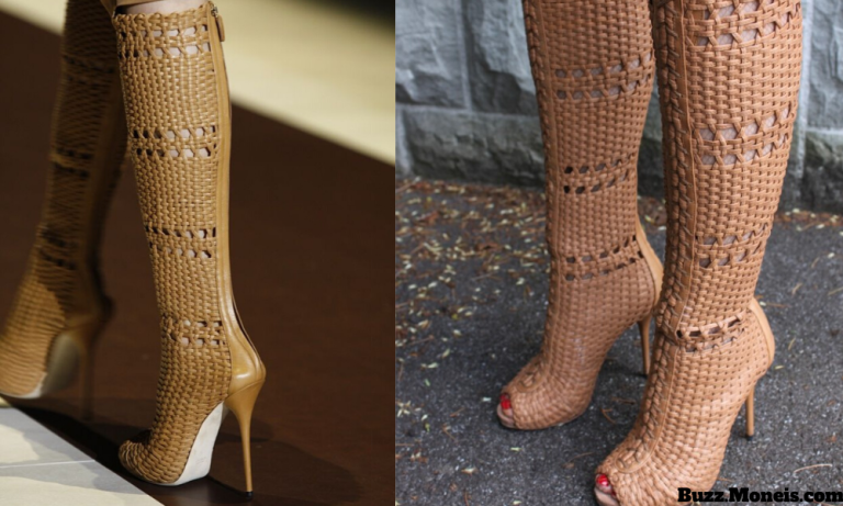 9. Gucci Woven Leather Boot