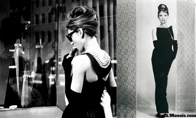 4. Audrey Hepburn’s Breakfast At Tiffany’s Givenchy Classic Black Gown 