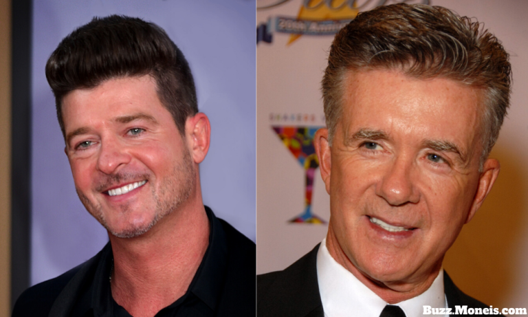 7. Robin Thicke and Alan Thicke 