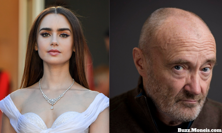 8. Lily Collins and Phil Collins