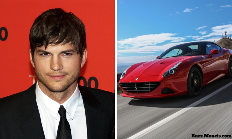 23. Ashton Kutcher – Ferrari California